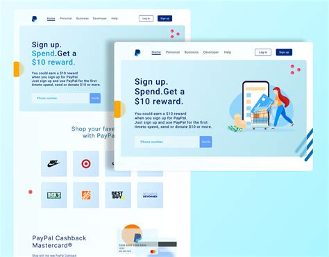 paypal redesign on Behance