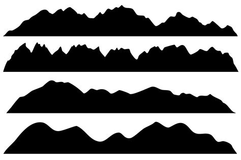 mountain range silhouette 8890611 Vector Art at Vecteezy