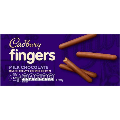 Cadbury Fingers Milk Chocolate Biscuits 114g | Woolworths