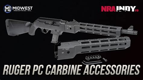 Ruger PC Carbine Accessories - Midwest industries - YouTube