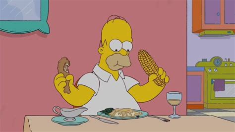 The Simpsons Homer kills fly at Dinner - YouTube