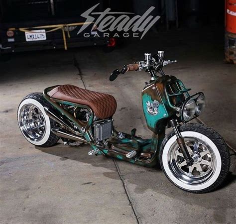 Steady Garage built Honda Ruckus | Honda ruckus, Custom honda ruckus ...