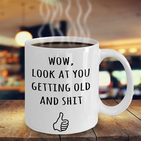 Happy Birthday Mug Funny Birthday Mugs Getting Old Gifts | Etsy