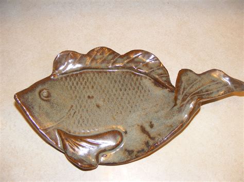 Decorative Fish Plate | Clay plates, Fish plate, Pottery