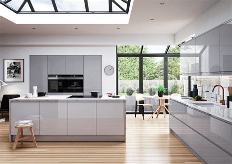 Sienna Gloss | Dust Grey Light & Grey Kitchen | The Kitchen Depot