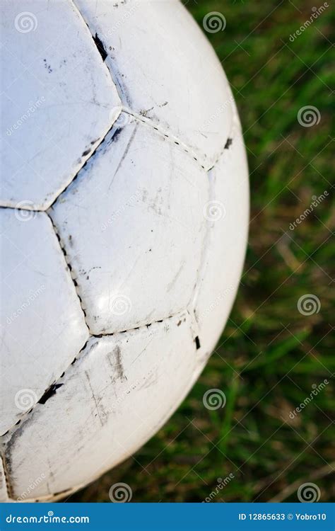 Soccer Ball close up stock image. Image of texture, match - 12865633