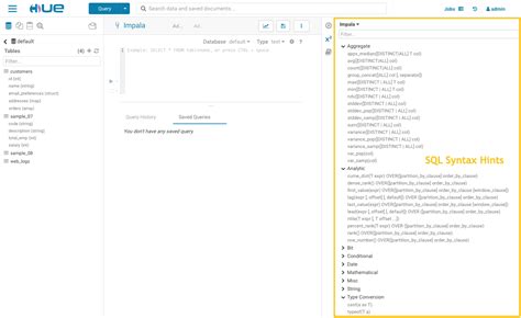 Introduction to Hue | 6.3.x | Cloudera Documentation