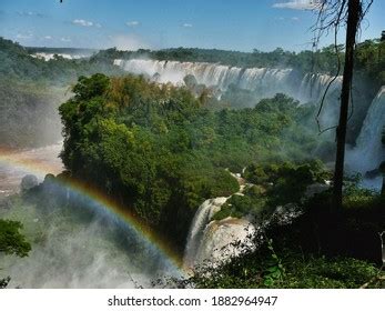 Iguazu Falls Rainbow Brazil View Stock Photo 1882964947 | Shutterstock