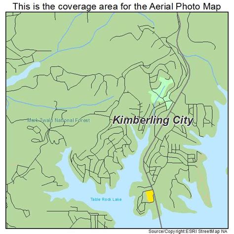 Aerial Photography Map of Kimberling City, MO Missouri