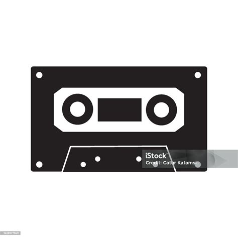 Tape Cassette Icon Vector Design Template Stock Illustration - Download ...