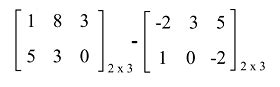 Rectangular matrix in Discrete mathematics - javatpoint