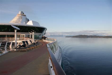 Cruise Ship Detail on Alaska`s Inside Passage. Editorial Photo - Image ...