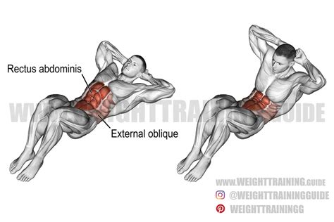 Crunch exercise instructions and video | Weight Training Guide