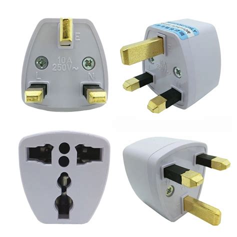 Electrical Power Socket Adapter Plug For UK British England Standard ...