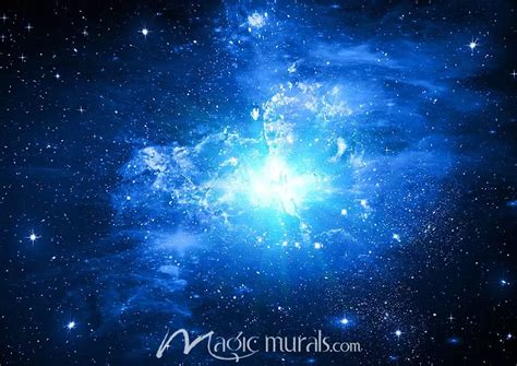 Blue Galaxy Wallpaper Wall Mural by Magic Murals