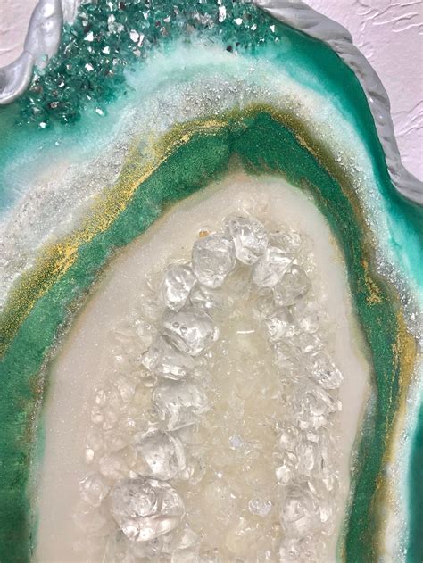 Epoxy Resin Geode Art Epoxy Resin Art Round Resin Geode Art | Etsy