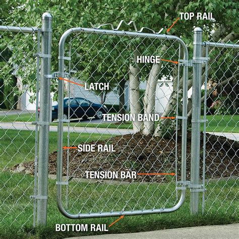 How to build a gate for chain link fence - Builders Villa