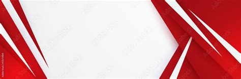 Modern red and white abstract banner background. Template corporate ...