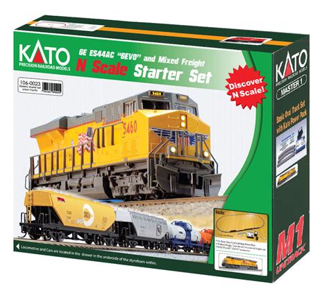 Kato 106-0023 UP GE ES44AC GEVO & Mixed Freight N Gauge Starter Set ...