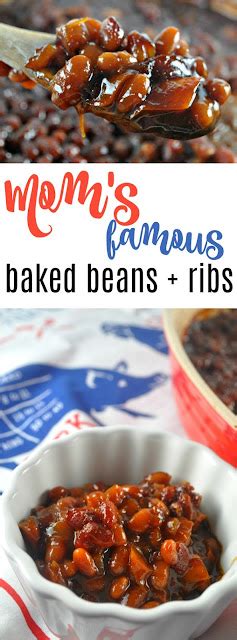 Recipe: Mom's Famous BBQ Baked Beans + Ribs | The Food Hussy!