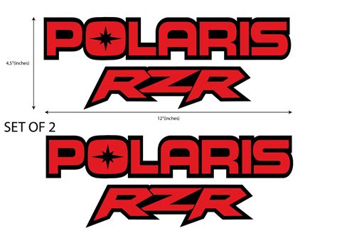 2 pack Polaris RZR decals stickers graphics – Hell Graphics