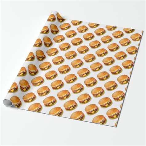 American Burger Wrapping Paper | Zazzle.com