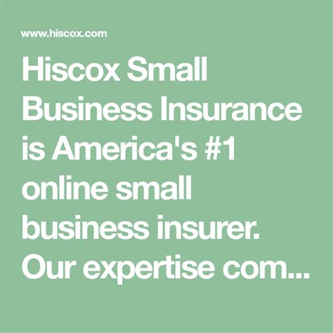 Hiscox Small Business Insurance is America's #1 online small business ...