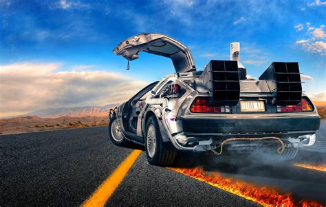 Wallpaper DeLorean, DMC-12, Back to the Future images for desktop ...