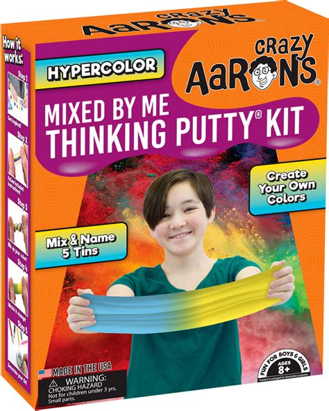 Crazy Aaron's Hypercolor - Mixed By Me Thinking Putty Kit - Geppetto's ...