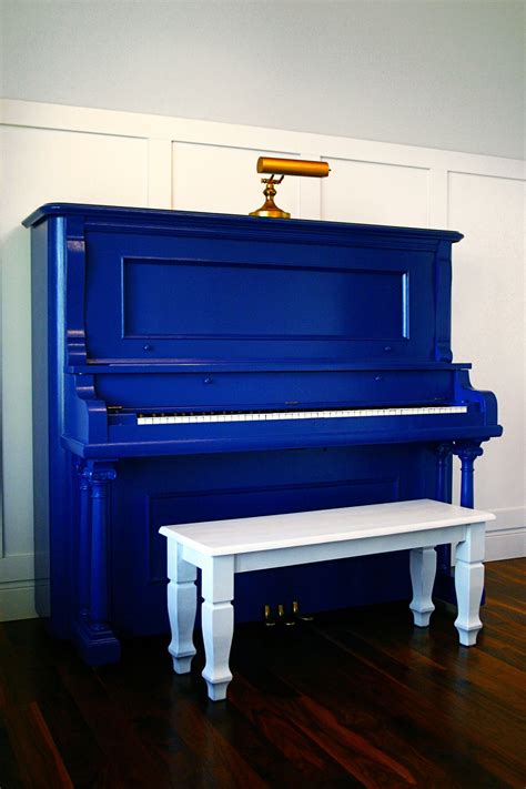 BLUE piano | Painted pianos, Piano, Piano decor