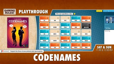 Codenames Playthrough: Game 1 - 4 - Boardgame Stories