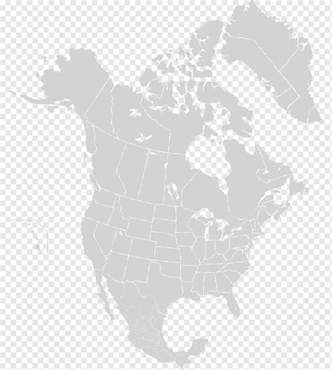 Clipart Map Of Us And Canada