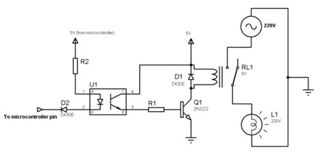 How to control optocoupler and relay by using microcontroller ...