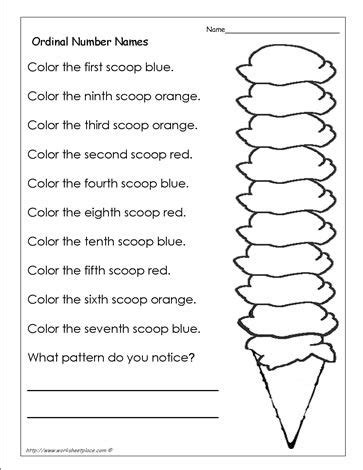 Ordinal Numbers Worksheet Pdf – Kidsworksheetfun