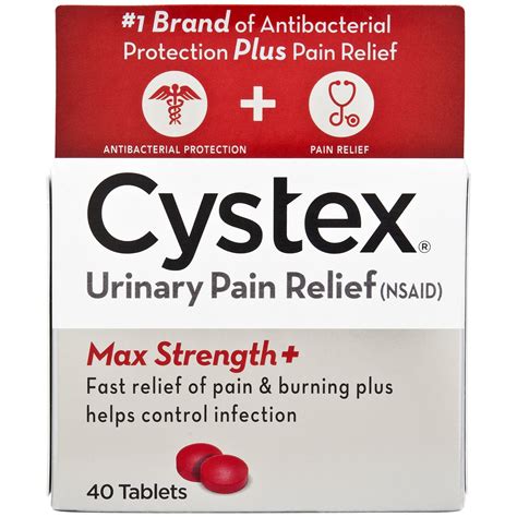 Cystex Plus Urinary Pain Relief, 40 Tablets - Walmart.com