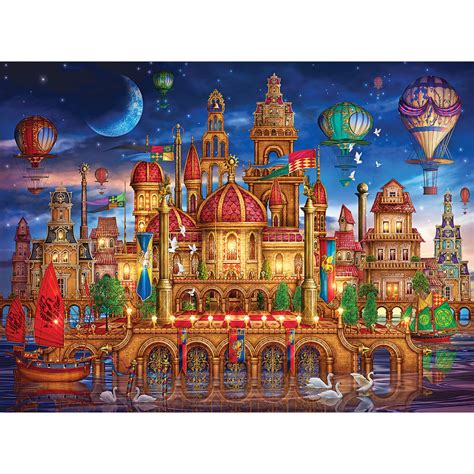 Downtown 1000 Piece Holographic Jigsaw Puzzle | Bits and Pieces