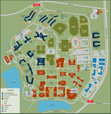 Tcnj Campus Map | Color 2018