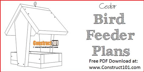 Bird House Plans | Free PDF Download - Construct101