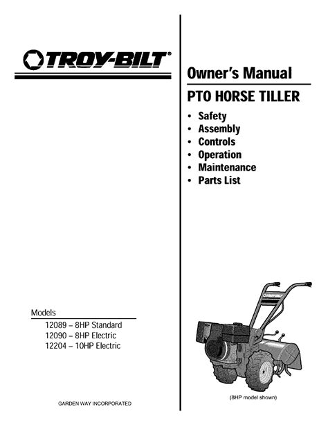 Garden Way Troy Bilt Horse Tiller | Fasci Garden