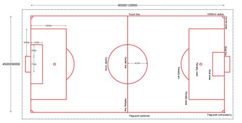 Football Field (Standard dimensions & Free dwg.) - layakarchitect