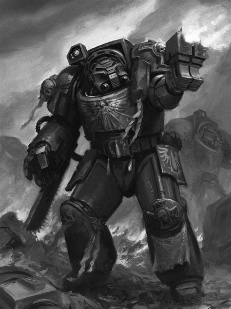 Terminator Warhammer 40K Space Marine Art - pic-titmouse