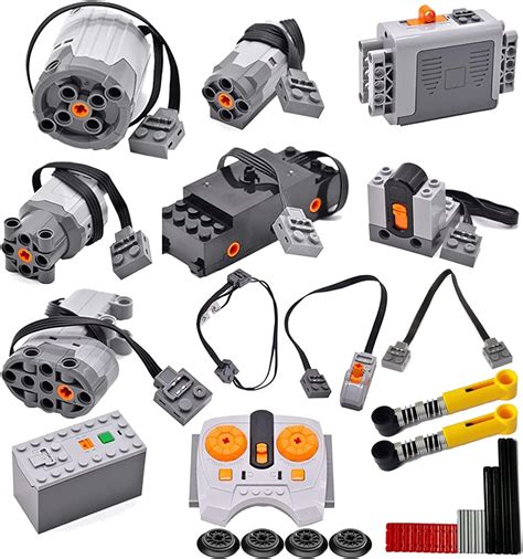 SEEMEY 32Pcs Power Function Kit Set Motor Battery Infrared-Remote ...