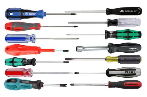 Flat Head Screwdriver Size Chart