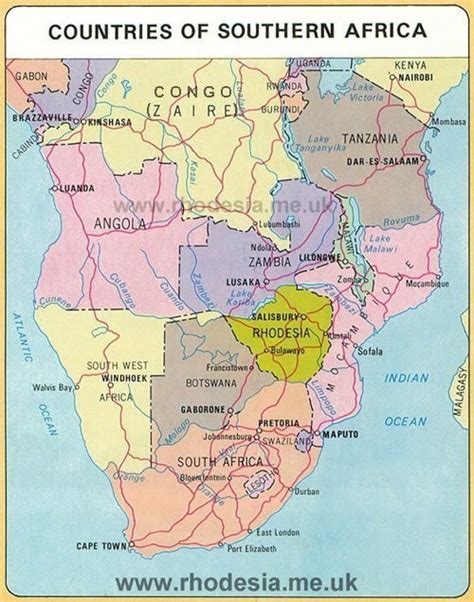 Rhodesian Maps Archive of Rhodesia