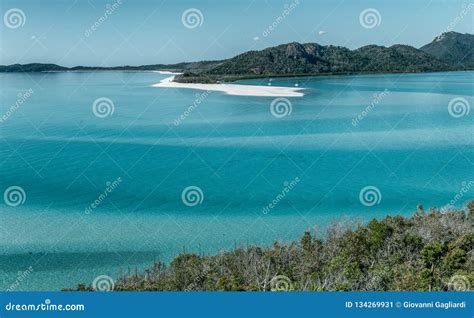 Whitehaven Beach Aerial View, Whitsunday Islands Stock Image - Image of ...