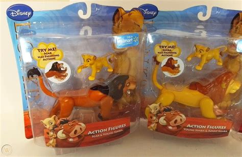 LION KING WALMART EXCLUSIVE ACTION FIGURES SET OF 3, SIMBA SCAR TIMON ...