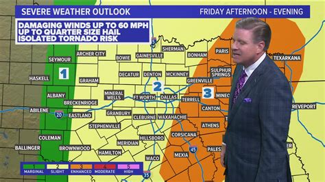 DFW weather: Upgraded risk of severe weather for parts of North Texas ...