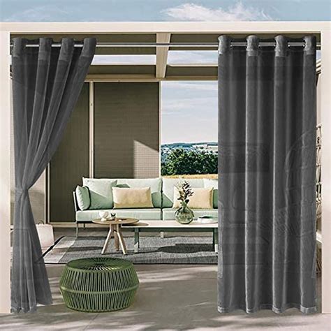 Leonard Outdoor Curtain/ Outdoor Curtains for Patio Outdoor Curtain Rod ...