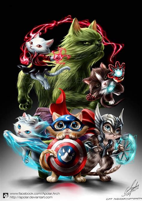 COMMISSION | CAT AVENGERS by https://www.deviantart.com/apolar on ...