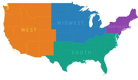 Physical Regions Of The United States Map - United States Map